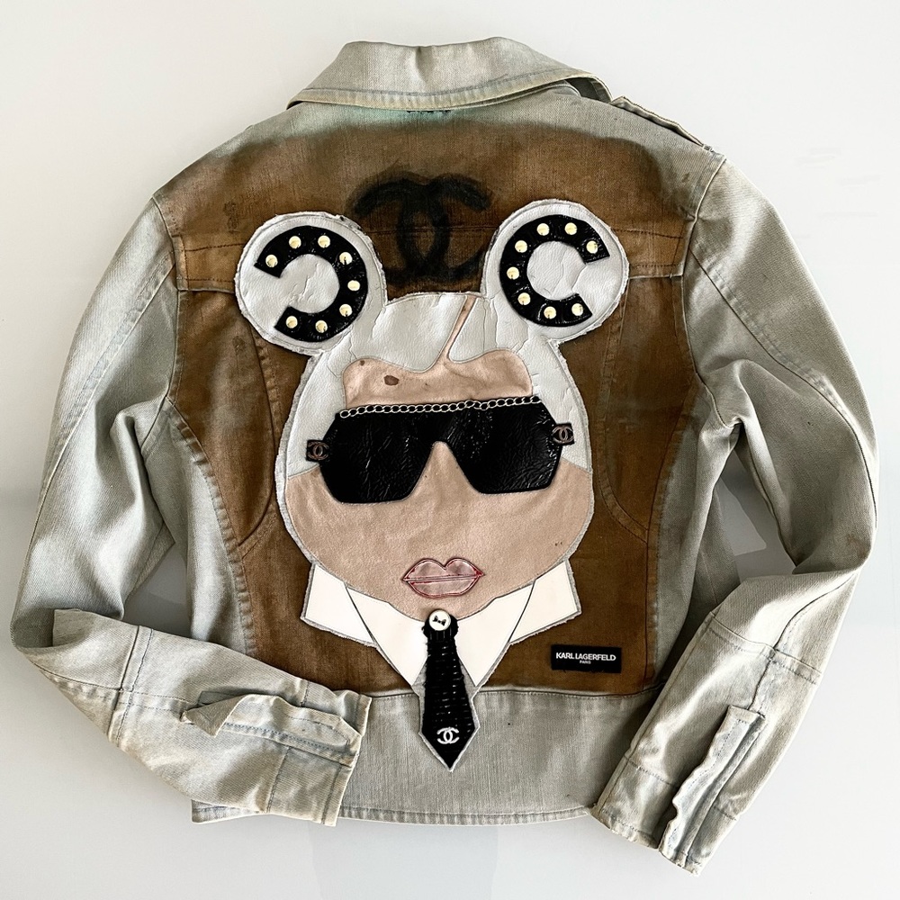 Nil & Mon X Karl Lagerfeld Denim Motorcycle Jacket